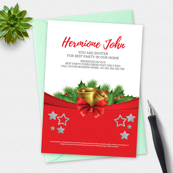 Christmas Concert Card Template in Card Templates - product preview 1