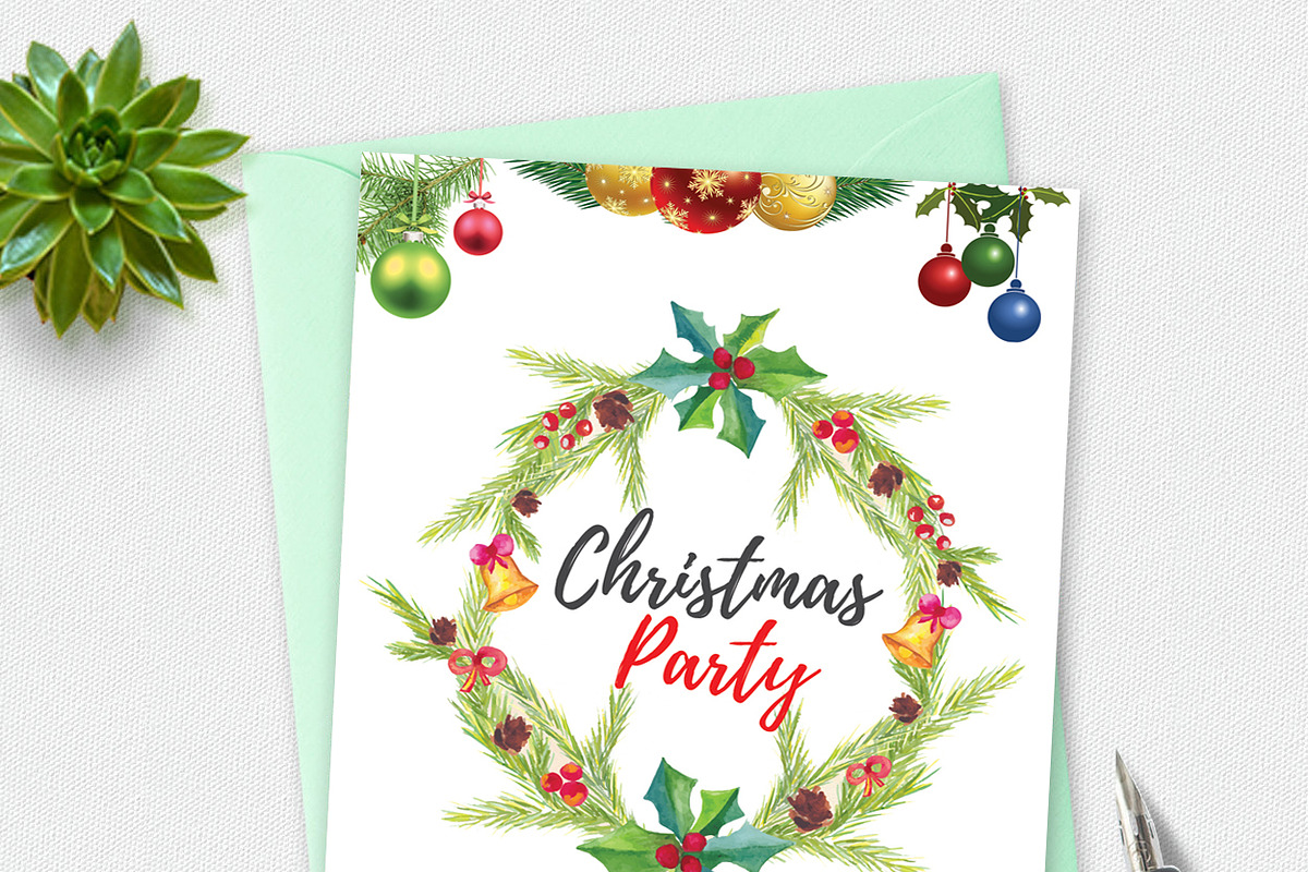 Marry Christmas Party in Card Templates - product preview 8