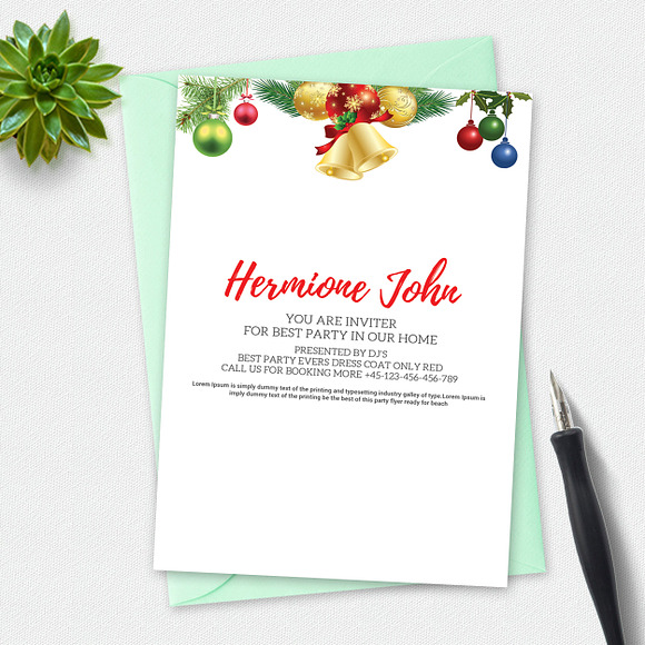 Marry Christmas Party in Card Templates - product preview 1