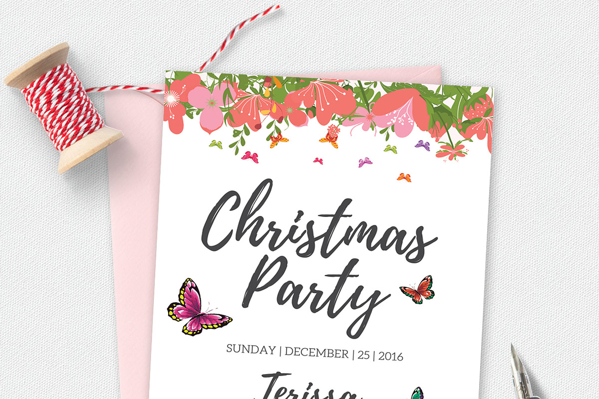 Christmas Greeting Card Template in Card Templates - product preview 8