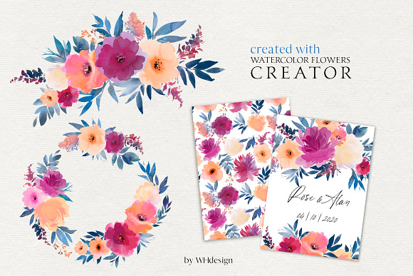 Watercolor Flowers Procreate Creator in Add-Ons - product preview 4