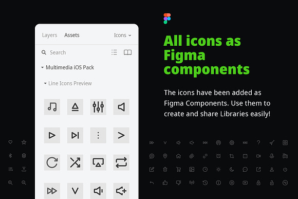 Multimedia UI Icons in UI Icons - product preview 9