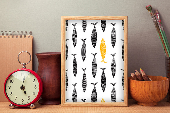 Fun sardines. in Patterns - product preview 6
