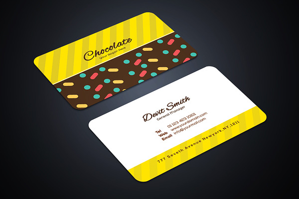 Chocolate Shop Business Card