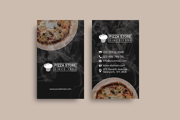 Pizza Store Business Card