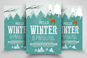 Hello Winter Flyer Template