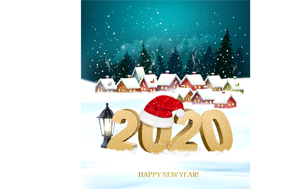 Merry Christmas and New Year holiday in Illustrations - product preview 8