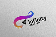 Infinity Rocket logo Design 42