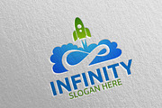 Infinity Rocket logo Design 43