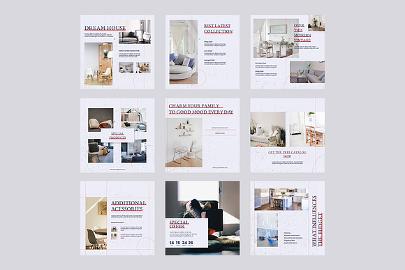 Interior Instagram Templates in Instagram Templates - product preview 1