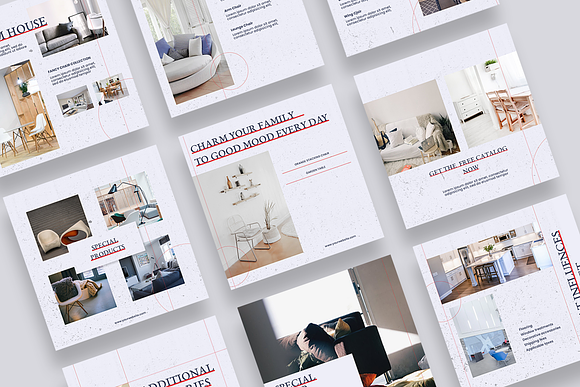 Interior Instagram Templates in Instagram Templates - product preview 4
