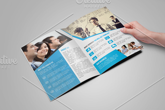 Bi Fold Corporate Brochure in Brochure Templates - product preview 3