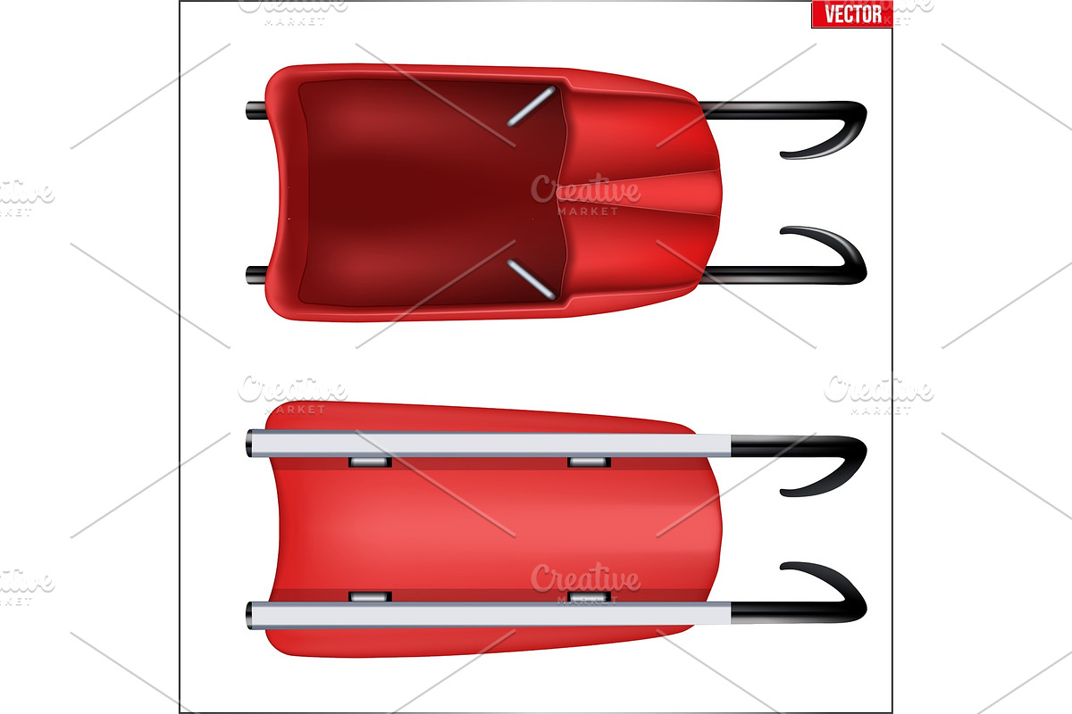 Set of luge for one athlete. in Illustrations - product preview 8