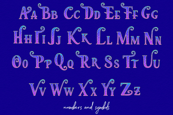 Little Mermaid Font Letters in Graphics - product preview 1