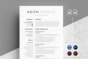 Job Resume Cv | 4 Pages Pack