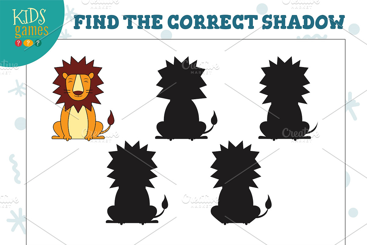 Find the correct shadow vector game in Illustrations - product preview 8
