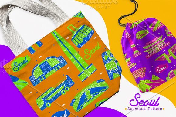 Seoul Seamless Pattern in Patterns - product preview 5