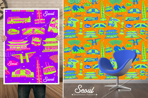 Seoul Seamless Pattern in Patterns - product preview 7