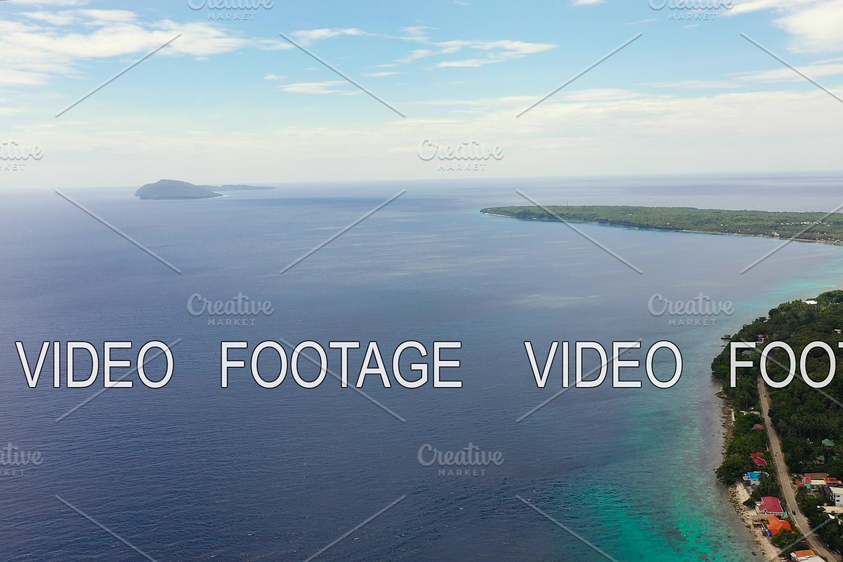 Seascape with islands, aerial view in Graphics - product preview 8