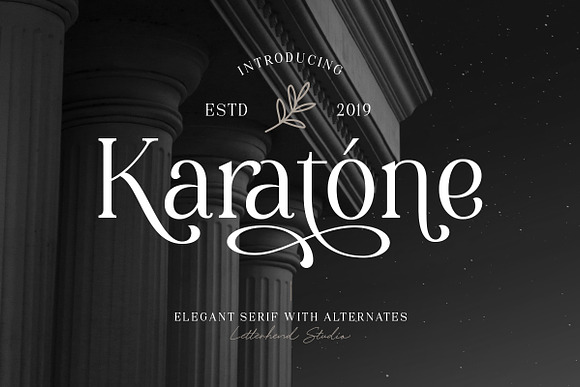 Karatone - Elegant Serif in Display Fonts - product preview 1