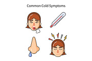 Common Cold Symptoms, Sick Girl