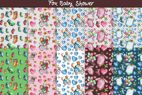 Fox Baby Shower in Illustrations - product preview 4