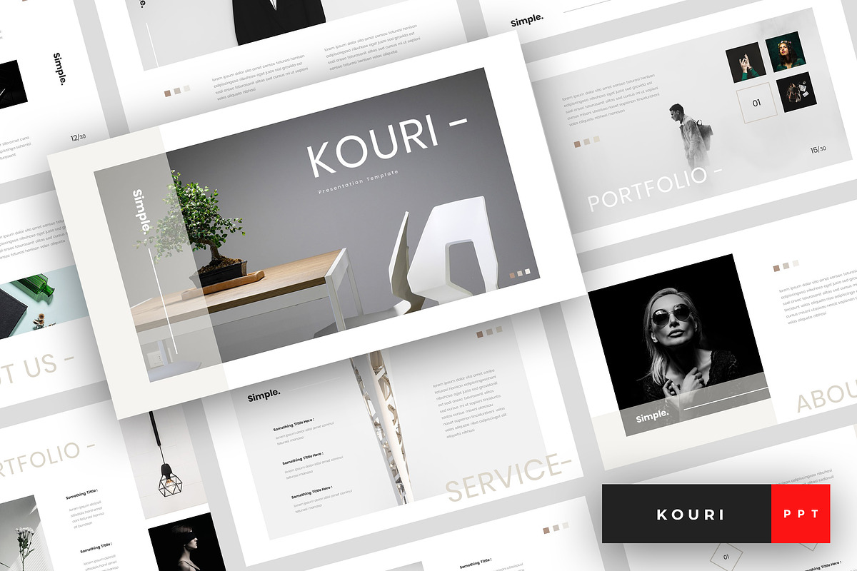 Kouri - Minimal PowerPoint in PowerPoint Templates - product preview 8