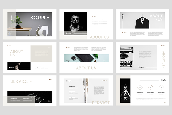 Kouri - Minimal PowerPoint in PowerPoint Templates - product preview 1
