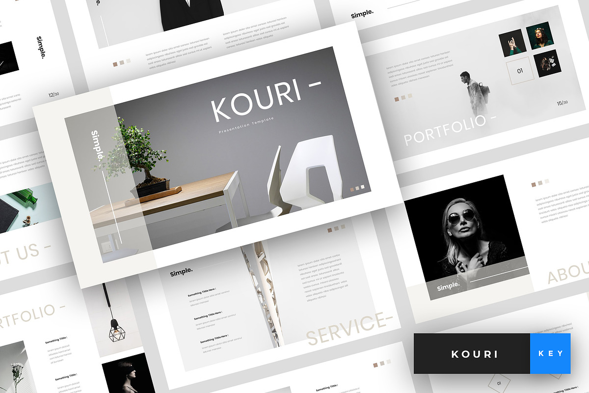Kouri - Minimal Keynote in Keynote Templates - product preview 8