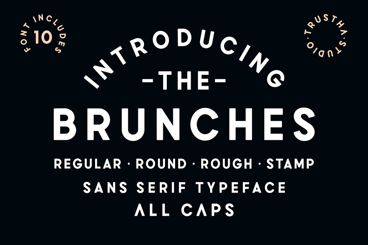 Brunches - 10 Font Includes in Sans-Serif Fonts - product preview 8
