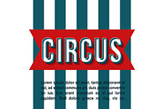Circus vintage 3d vector lettering
