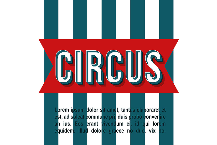 Circus vintage 3d vector lettering in Add-Ons - product preview 8