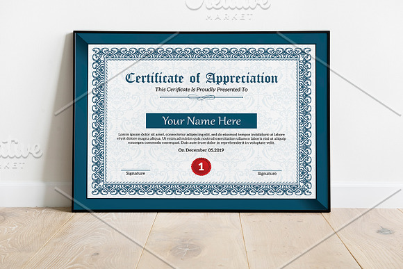 Certificate of Appreciation V21 in Stationery Templates - product preview 1