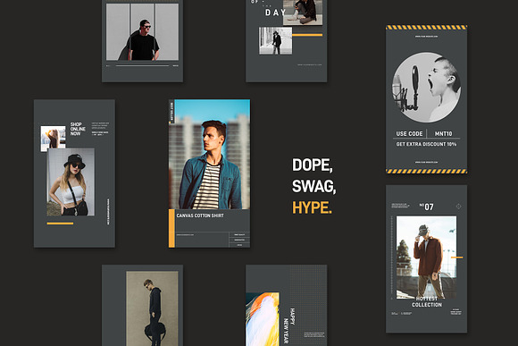 Monotone Instagram Stories Bundle in Instagram Templates - product preview 3