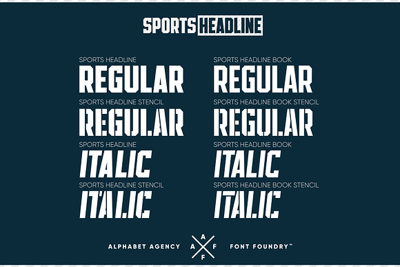 SPORTS HEADLINE (8 FONTS) in Display Fonts - product preview 1