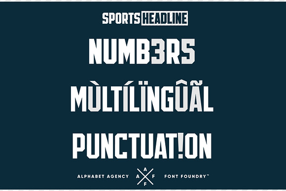SPORTS HEADLINE (8 FONTS) in Display Fonts - product preview 2