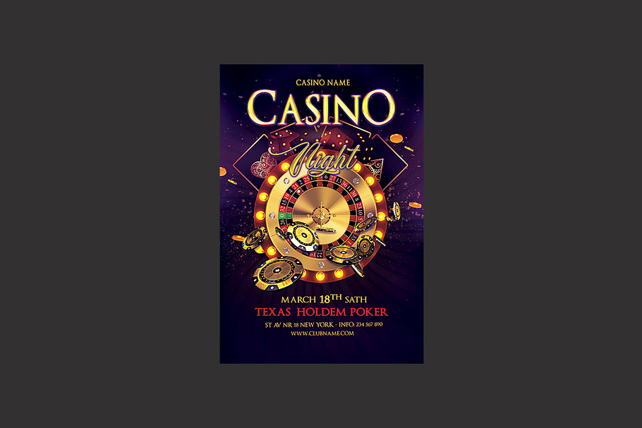 Casino Flyer in Flyer Templates - product preview 8