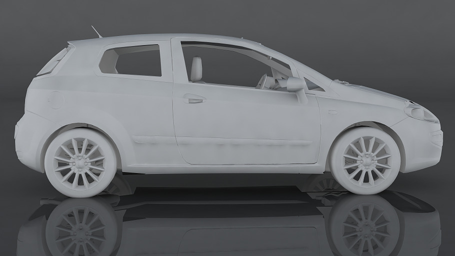 2010 FIAT Punto Evo SPORT in 3D - product preview 9