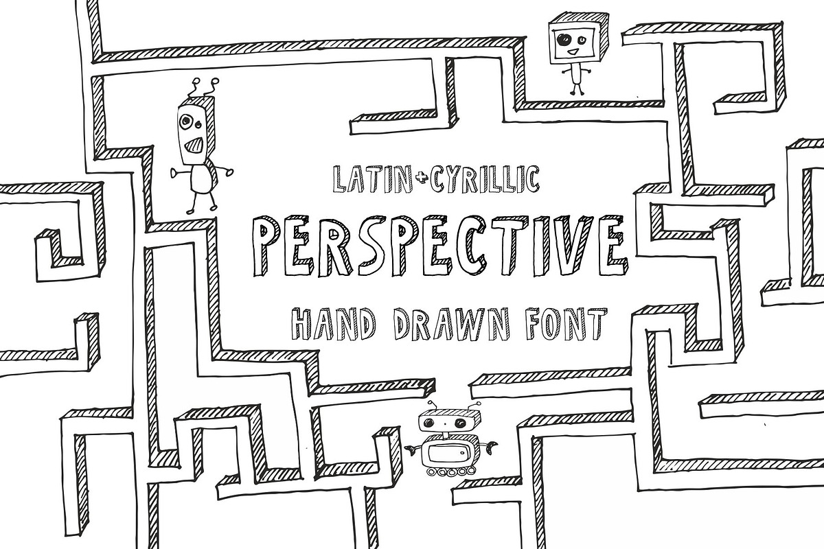 Perspective Font in Display Fonts - product preview 8