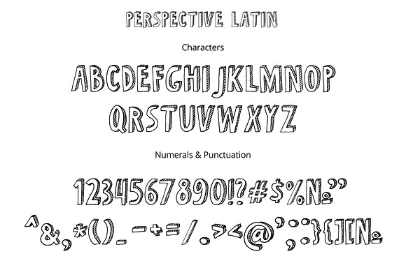 Perspective Font in Display Fonts - product preview 1