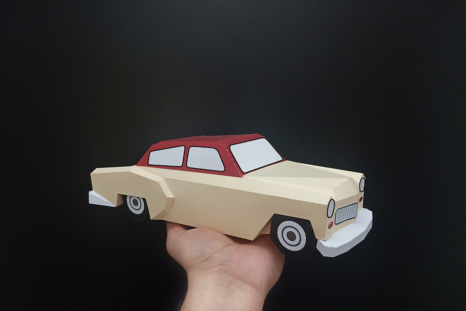 DIY Chevy Car - 3d papercraft in Templates - product preview 8