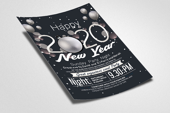 Happy New Year Flyer/Poster in Flyer Templates - product preview 1