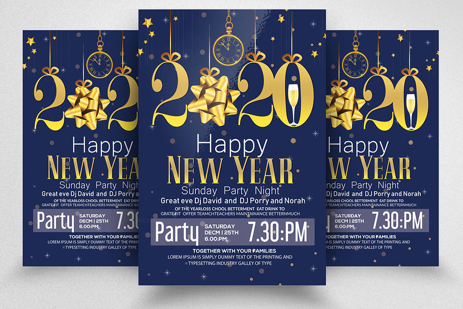 Happy New Year Party Flyer/Poster