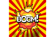 Cartoon, Boom explosion Comic