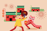 Chinese new year greetings/ Chinese