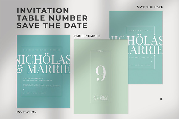 Modern Minimal Wedding Suite in Wedding Templates - product preview 1