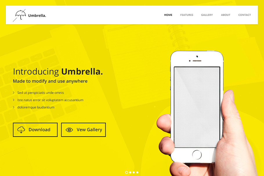 Umbrella bootstrap theme in Bootstrap Themes - product preview 8