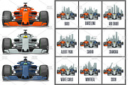 Cityline, racing cars F1 Formula One