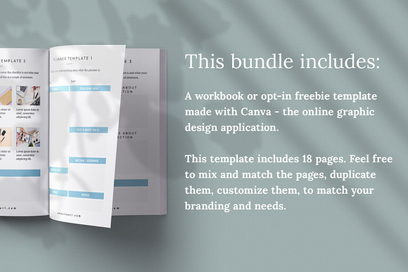 Workbook Canva Templates (Colfax) in Stationery Templates - product preview 2
