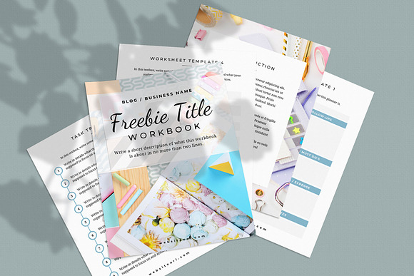 Workbook Canva Templates (Colfax) in Stationery Templates - product preview 6